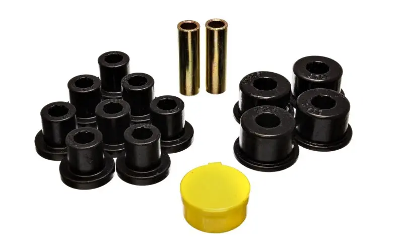 Energy Suspension 1974-1980 MG MGB Black Rear Leaf Spring Bushing Set