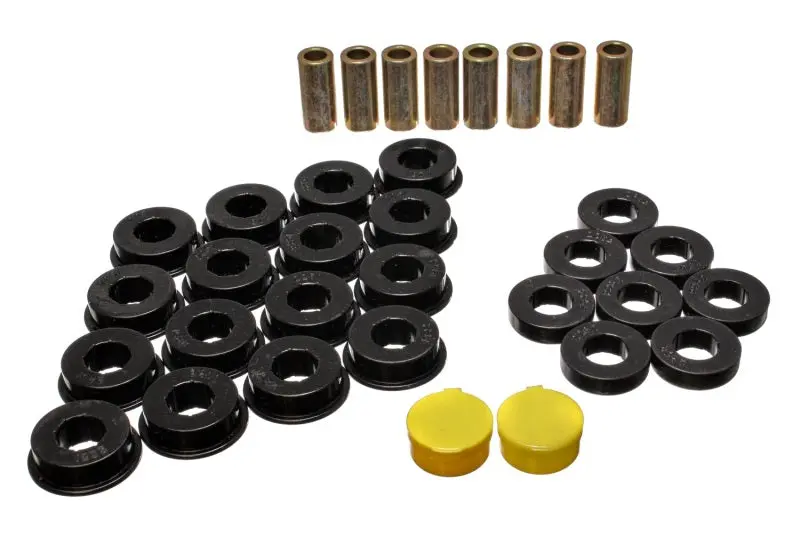 Energy Suspension 79-85 Mazda RX7 Black Rear Control Arm Bushing Set Smooth Ride