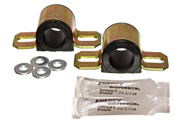 Energy Suspension 86-91 Mazda RX7 Black 24mm Front Sway Bar Bushings Enhanced Stability