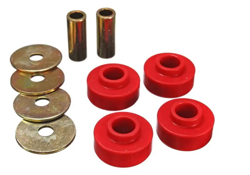 Energy Suspension 89-97 Ford Thunderbird 99-04 Mustang Cobra Red Differential Carrier Bushings