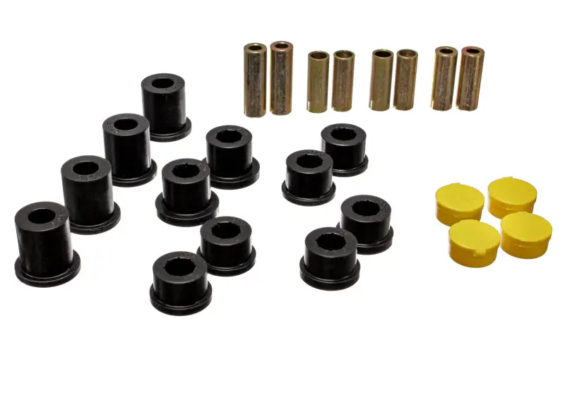 Energy Suspension 90-97 Mazda Miata Black Front Control Arm Bushing Set Improved Steering