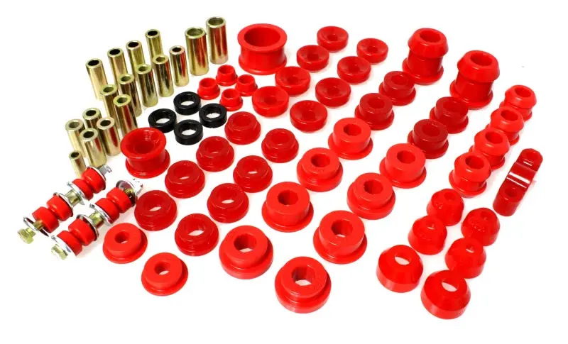 Energy Suspension 92-95 Honda Civic CRX 93-97 Honda Del Sol Red Hyper-Flex Master Bushing Set