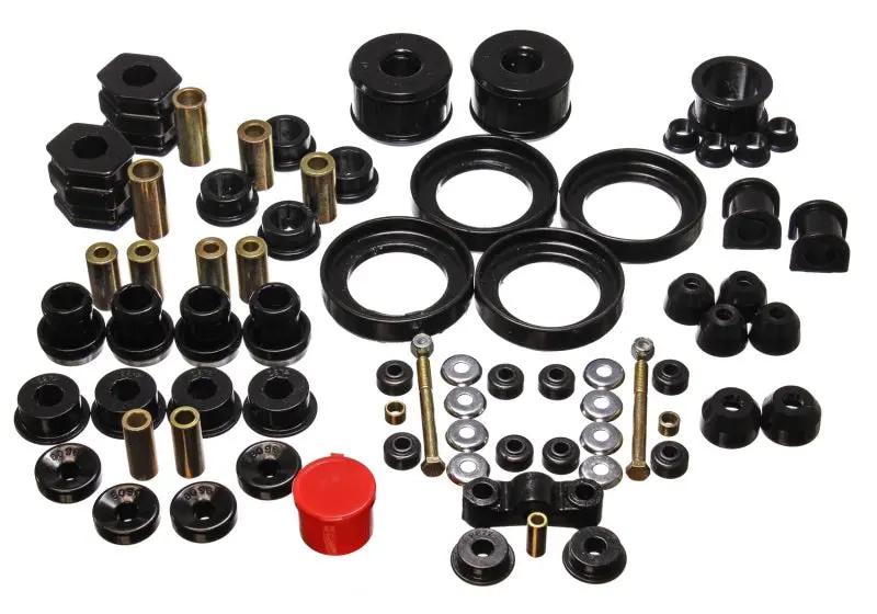 Energy Suspension 96-00 Honda Civic CRX Black Hyper-Flex Master Bushing Set