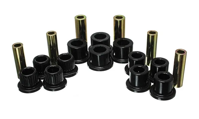 Energy Suspension Black Rear Leaf Spring Bushing Set 99-04 Ford F350 2WD F250 SD 4WD F350 4WD