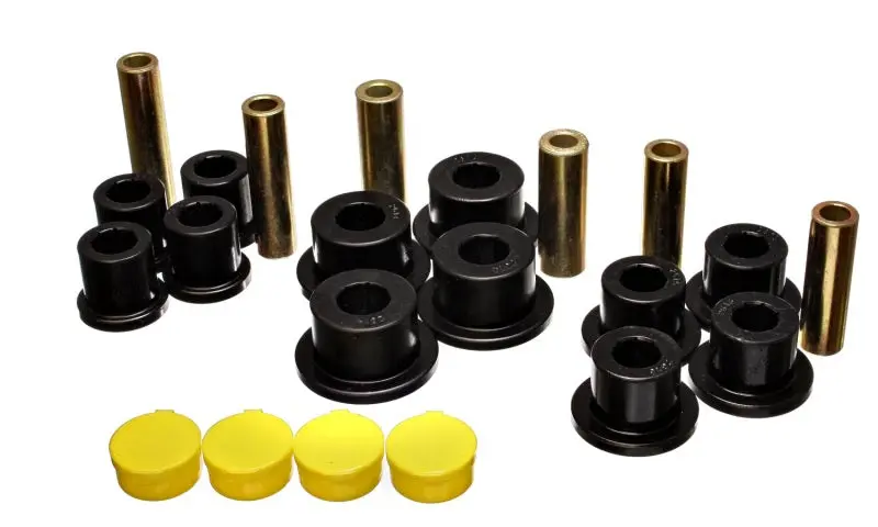 Energy Suspension Black Rear Leaf Spring Bushing Set 02-05 Dodge Ram 1500 2WD