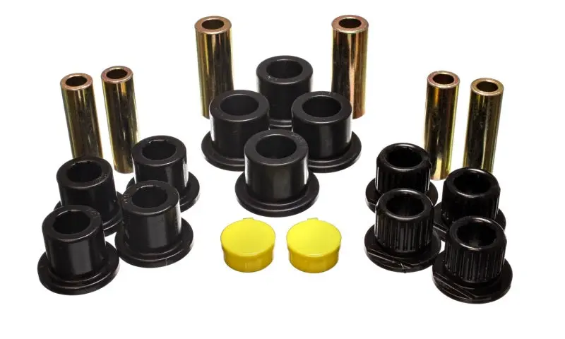 Energy Suspension Rear Leaf Spring Bushing Set Black Improved Ride Quality