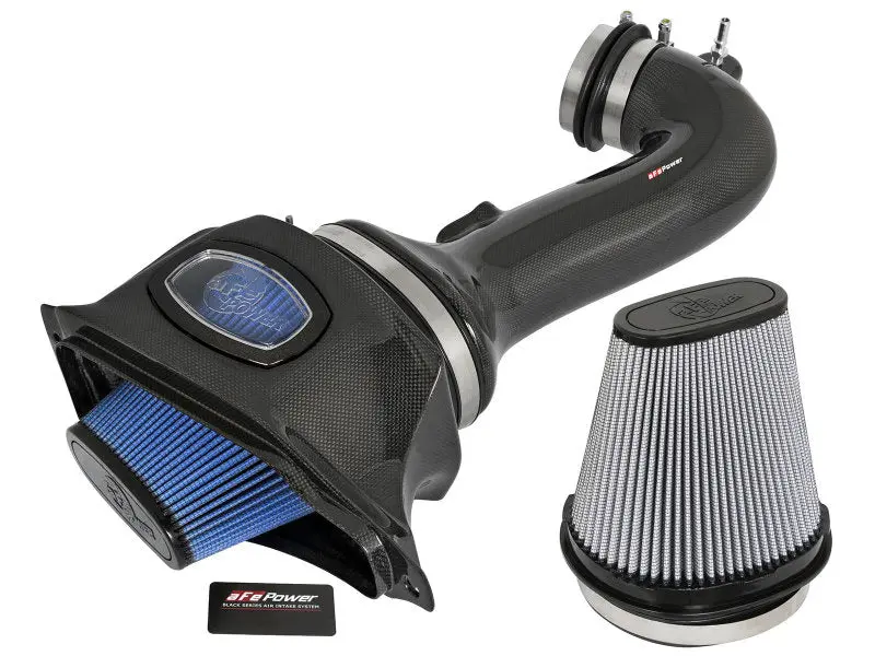 aFe Momentum Carbon Fiber Cold Air Intake System PDS P5R 15-16 Chevrolet Corvette Z06 V8 6.2L