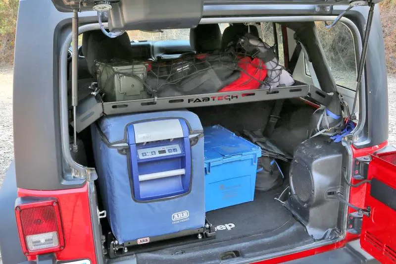 Fabtech 07-18 Jeep JK 4WD 4-Door Interior Cargo Rack Extra Storage Space