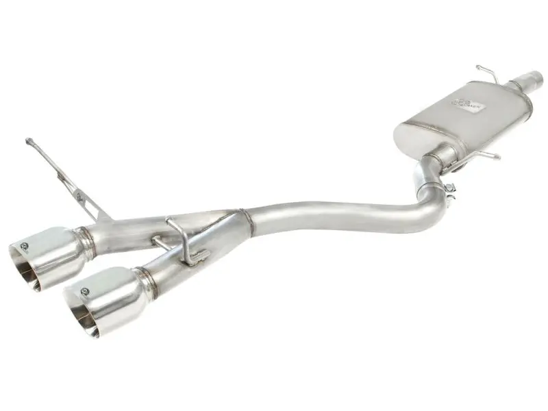 aFe MACHForce XP 2-1/2in SS-304 Cat-Back Exhaust Polished Dual Tips 2008 VW Golf R32 3.2L MKV