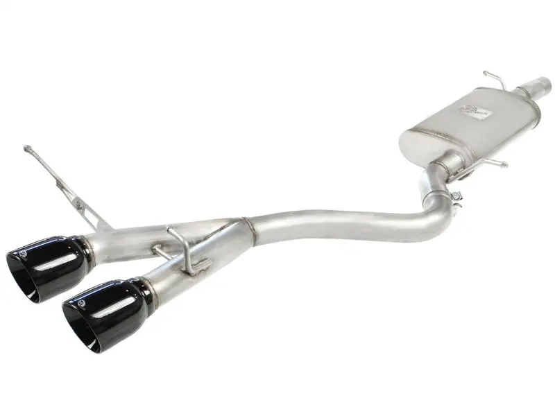 aFe MACHForce XP 304SS Cat-Back Exhaust Black Tips 2008 VW Golf R32 3.2L