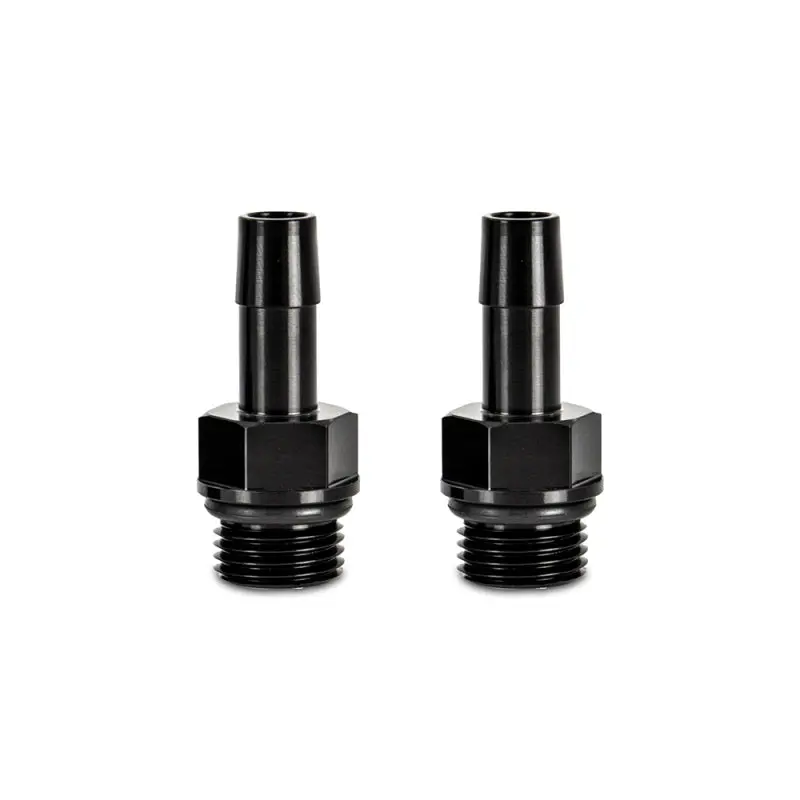 Mishimoto 2pcs M16x1.5 3/8in Aluminum Catch Can Fitting Black PCV Systems