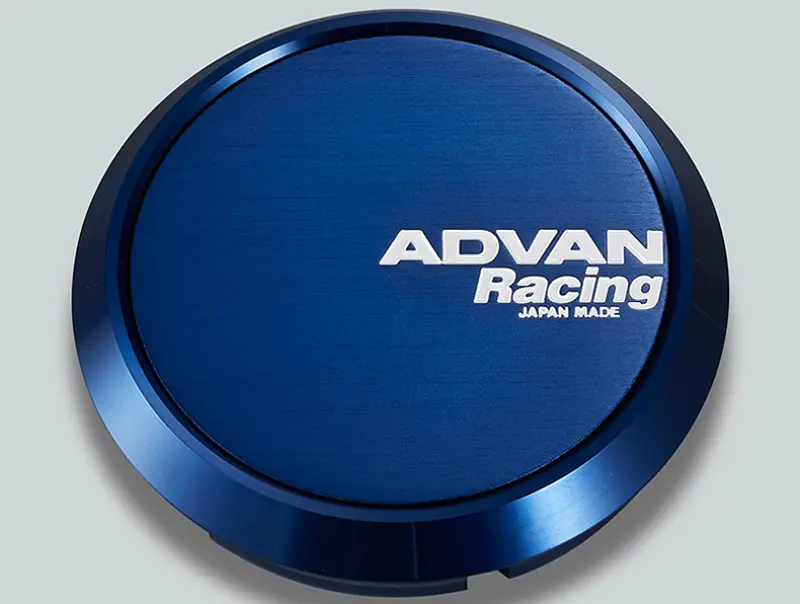 Advan 73mm Flat Centercap Blue Anodized Wheel Customization