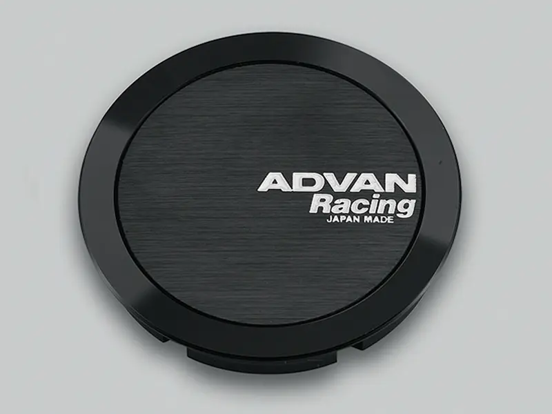 Advan Full Flat 63mm Centercap - Black Advan Wheels