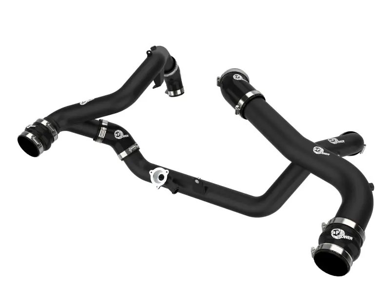aFe 20-23 Ford Explorer ST V6 3.0L BladeRunner Aluminum Hot and Cold Charge Pipe Kit - Black