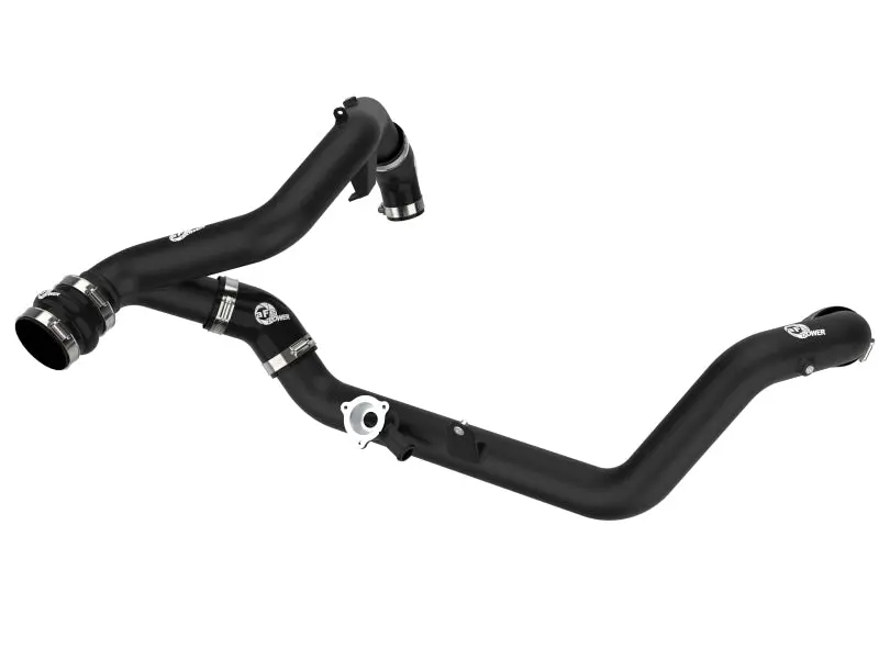 aFe Bladerunner 2-1/4in Aluminum Hot Charge Pipe Black 20-23 Ford Explorer/Explorer ST