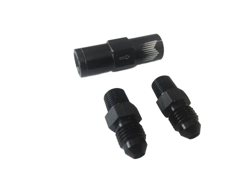 Snow Performance High Flow 4AN Water Check Valve Fittings 4AN SS Braided Line Kit