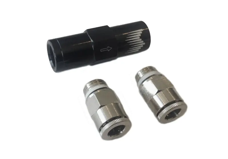 Snow Performance High Flow Water Check Valve Quick-Connect Fittings 1/4in Tubing