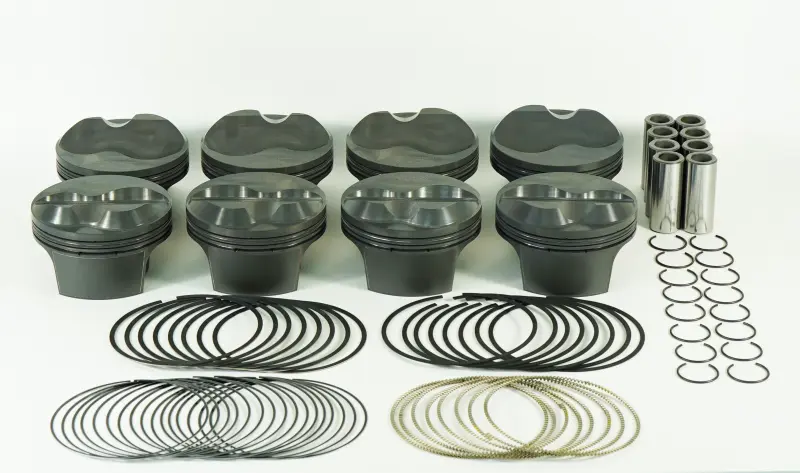 Mahle MS Piston Set Chevy SB 403ci 4.135in Bore 3.5/3.75 Stroke 6.125/6 Rod .927 HD Pin 9cc 13.9 CR
