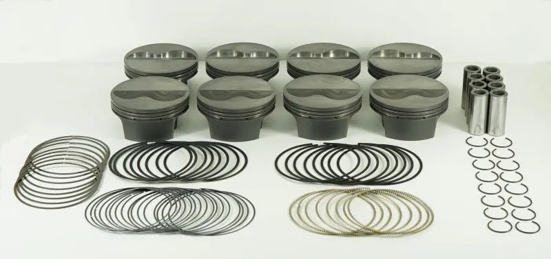 Mahle MS Piston Set SBC 363ci 4.065in Bore 3.5in Stroke 6.0in Rod .927 Pin -9cc 12.0 CR Set 8