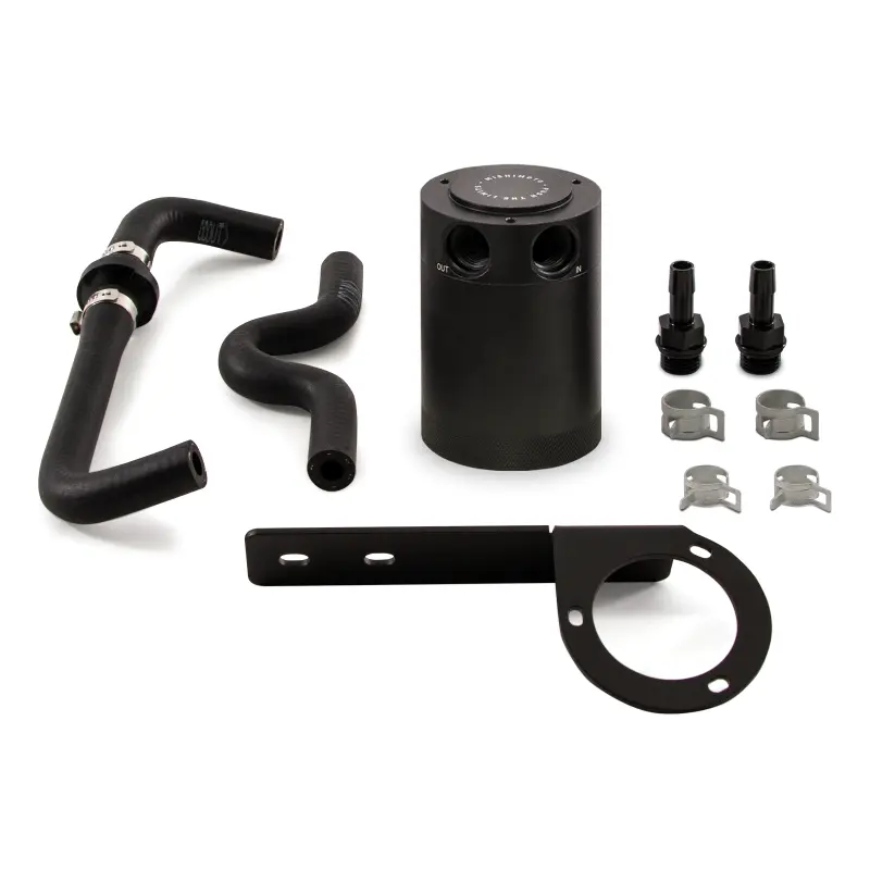 Mishimoto 2017+ Honda Civic Type R Baffled Oil Catch Can Kit Black Turbo Engine
