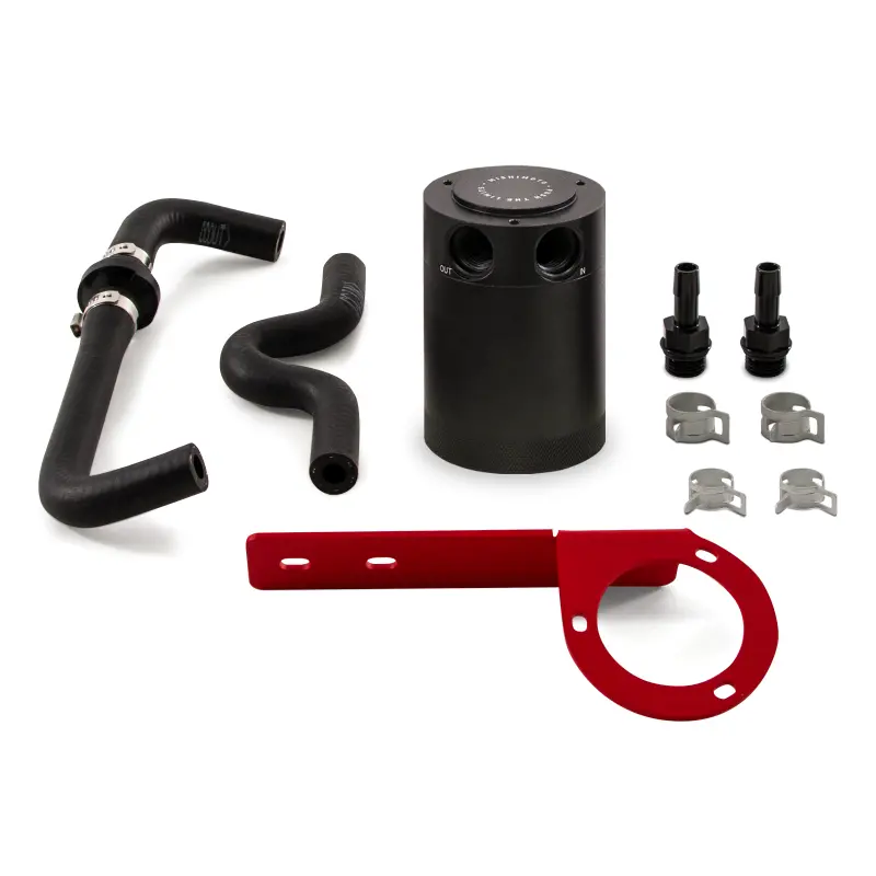 Mishimoto 2017+ Honda Civic Type R Baffled Oil Catch Can Kit Red Performance