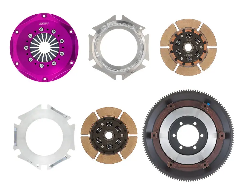 Exedy 1986-1989 Mazda RX-7 R2 Hyper Twin Cerametallic Clutch Sprung Center Disc