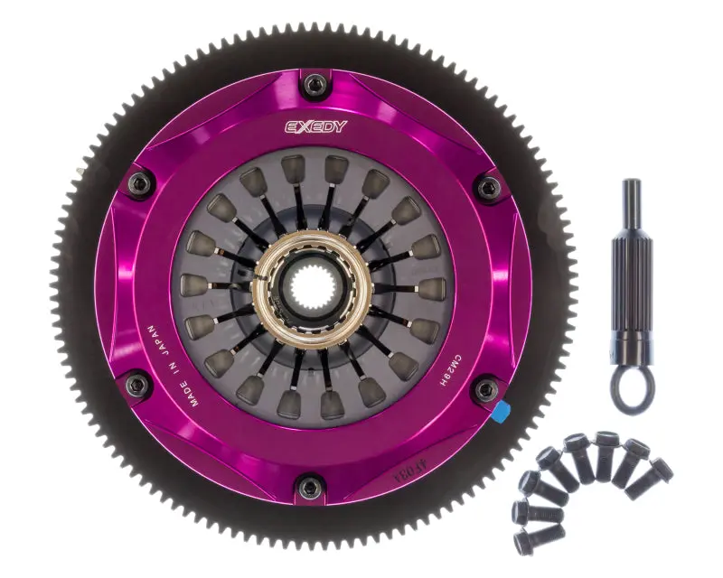 Exedy Hyper Twin Cerametallic Clutch Kit 2004-2014 Subaru Impreza WRX STI H4 Sprung Center Disc Pull Type