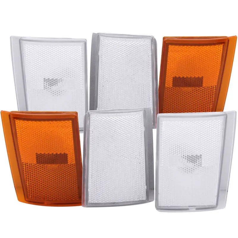 Anzo Euro Style Corner Lights Set 1988-1993 Chevrolet C1500 6pc Clear and Amber