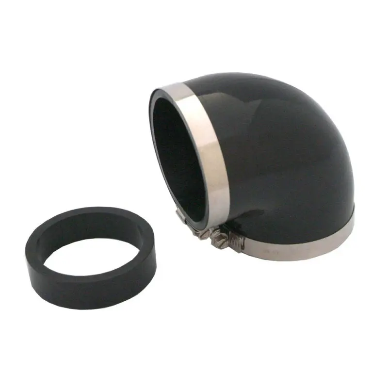 Spectre Coupler Elbow Reducer 3in 90 Degree 2.5in Insert PVC Black