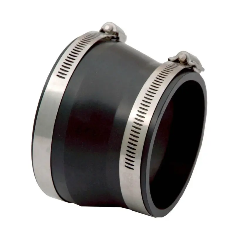 Spectre PVC Coupler Reducer 4in to 3.5in Black Air Intake Systems