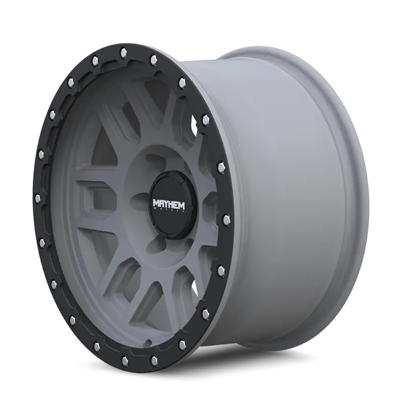 Mayhem 8304 Delta 20x9 Matte Gunmetal w/ Matte Black Lip Wheel 5x127 BP -12mm Offset 78.1mm Hub