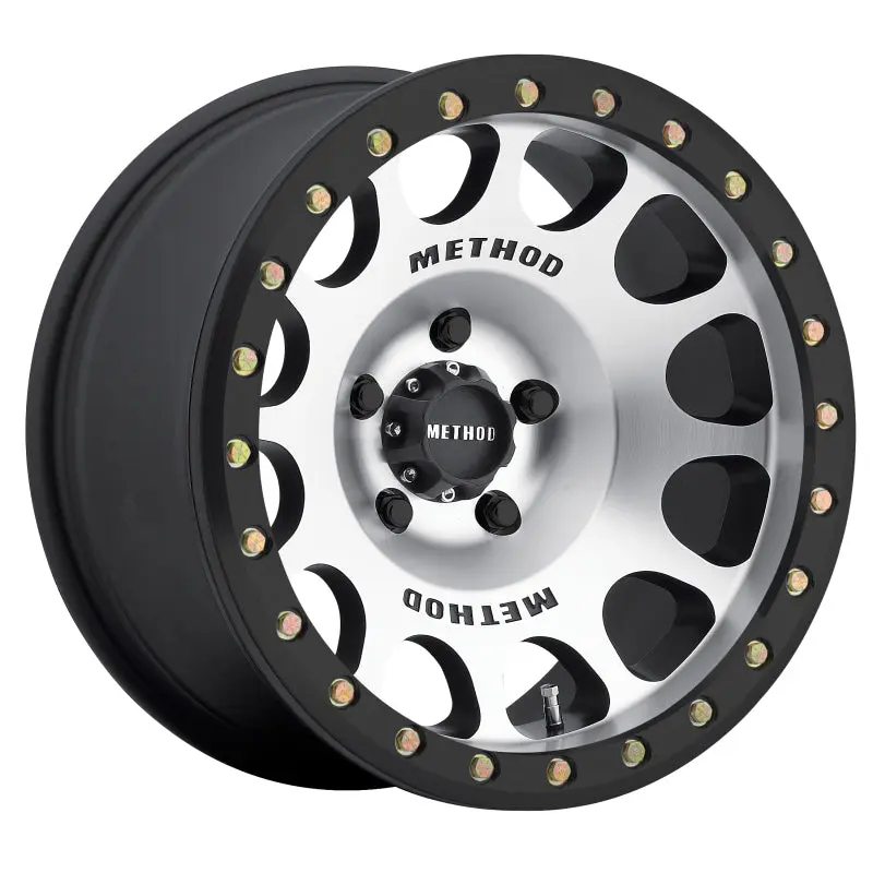 Method MR105 Beadlock 17x9 -38mm Offset 5x5 71.5mm CB Machined Matte Black Ring Wheel Method Wheels