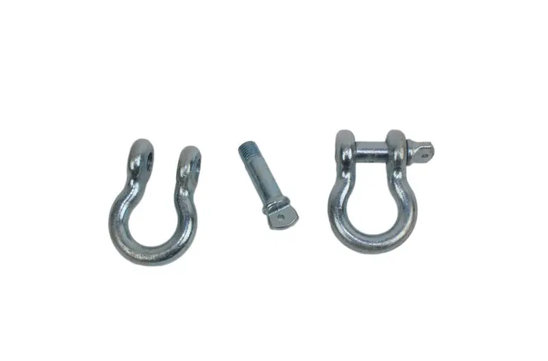 Fishbone Offroad D Ring 3/4In Zinc 2 Piece Set Recovery and Towing
