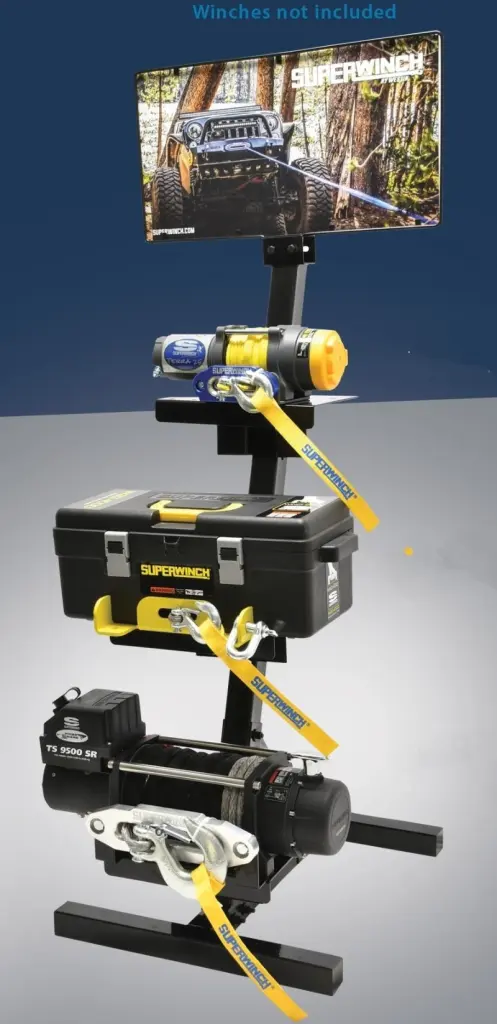 Superwinch MD 3 Winch Display Stand Header Card Retail