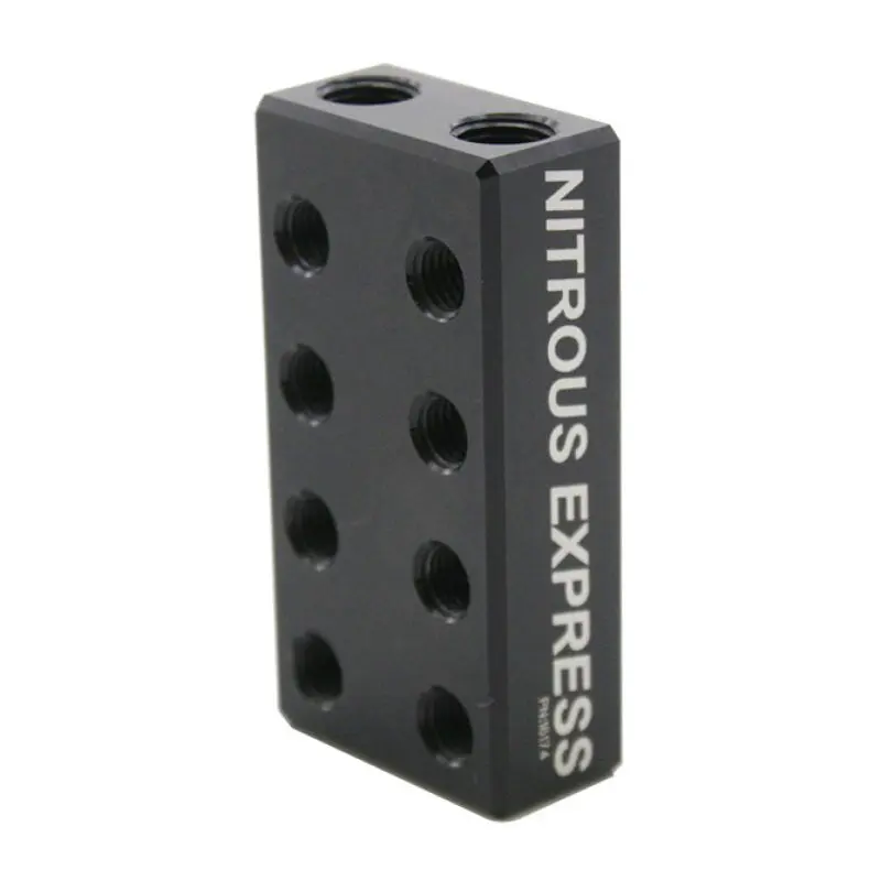 Nitrous Express 2 Inlet 16 Outlet Nitrous Fuel Distribution Block Racing