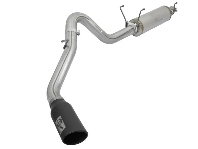 aFe MACHForce XP 4in Cat-Back Exhaust Stainless Steel Side Exit Black Tips 2014-2017 Dodge Ram 2500 V8-6.4L Hemi