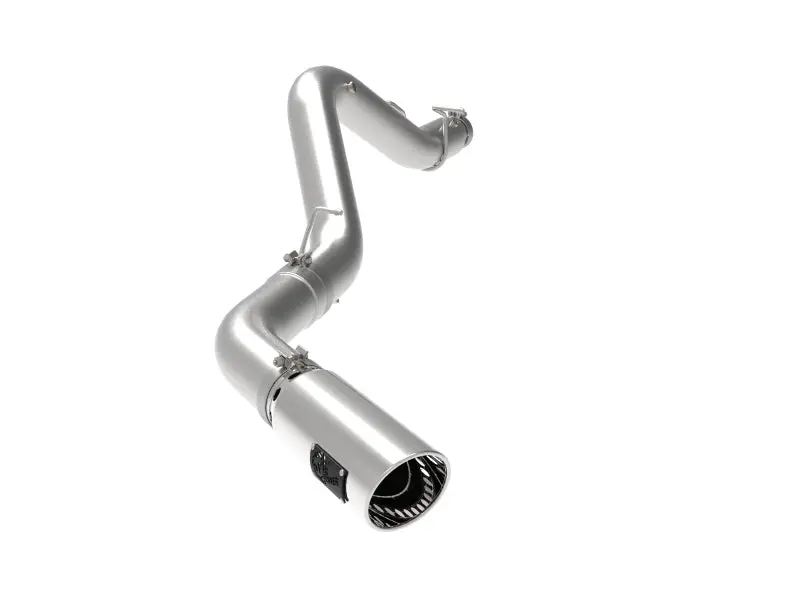 aFe Large Bore-HD 5in 409SS DPF-Back Exhaust System Polished Tip 20-23 GM Truck V8-6.6L