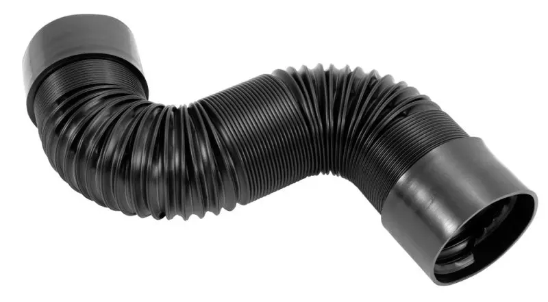 Spectre Air Duct Hose Kit 4in OD 41in Ducting 2 Threaded PVC Couplers Black