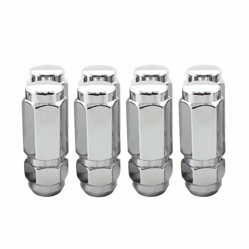 McGard Hex Lug Nut Cone Seat Duplex 9/16-18 7/8 Hex 2.5in Length Chrome 8-Pack