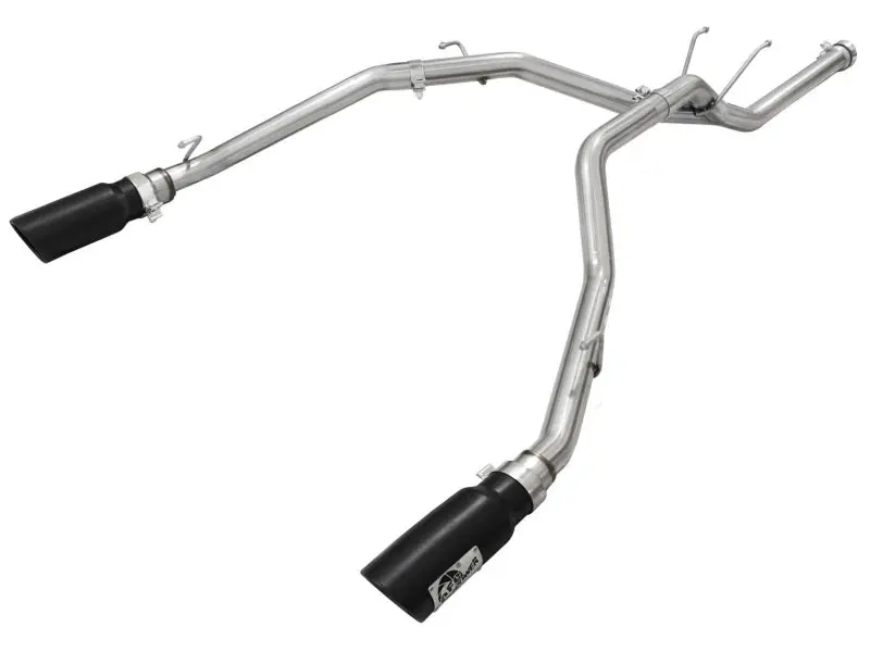 aFe MACHForce XP DPF-Back Exhaust 2.5in SS Black Tips 2014 Dodge Ram 1500 V6 3.0L EcoDiesel