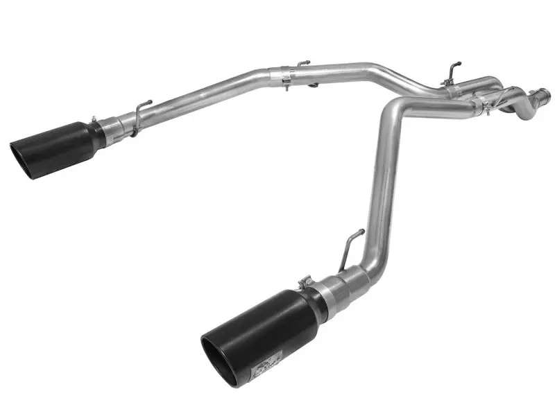aFe MACHForce XP DPF-Back Exhaust 3in SS 6in Black Tips 2014 Dodge Ram 1500 V6 3.0L EcoDiesel