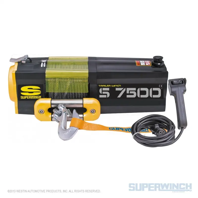 Superwinch S7500 7500 LBS 12V DC Winch 5/16in x 54ft Steel Rope