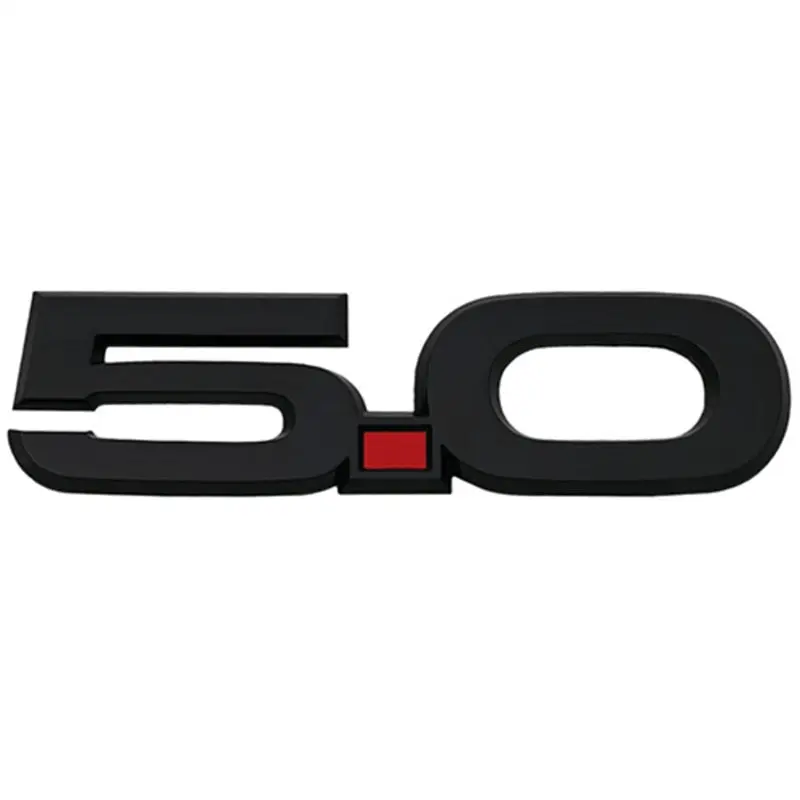 Ford Racing 15-17 Ford Mustang 5.0L Fender Emblem Black Stylish Upgrade