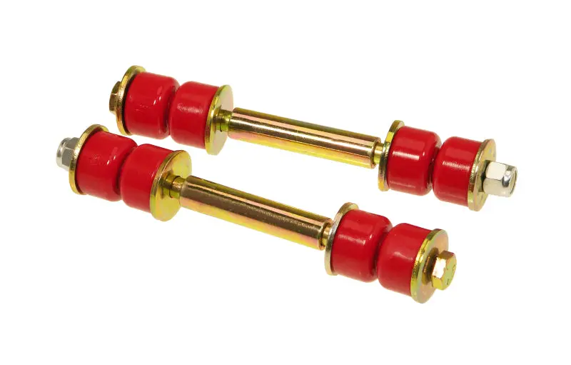 Prothane Universal End Link Set 4 1/4in Mounting Length Red Performance Suspension
