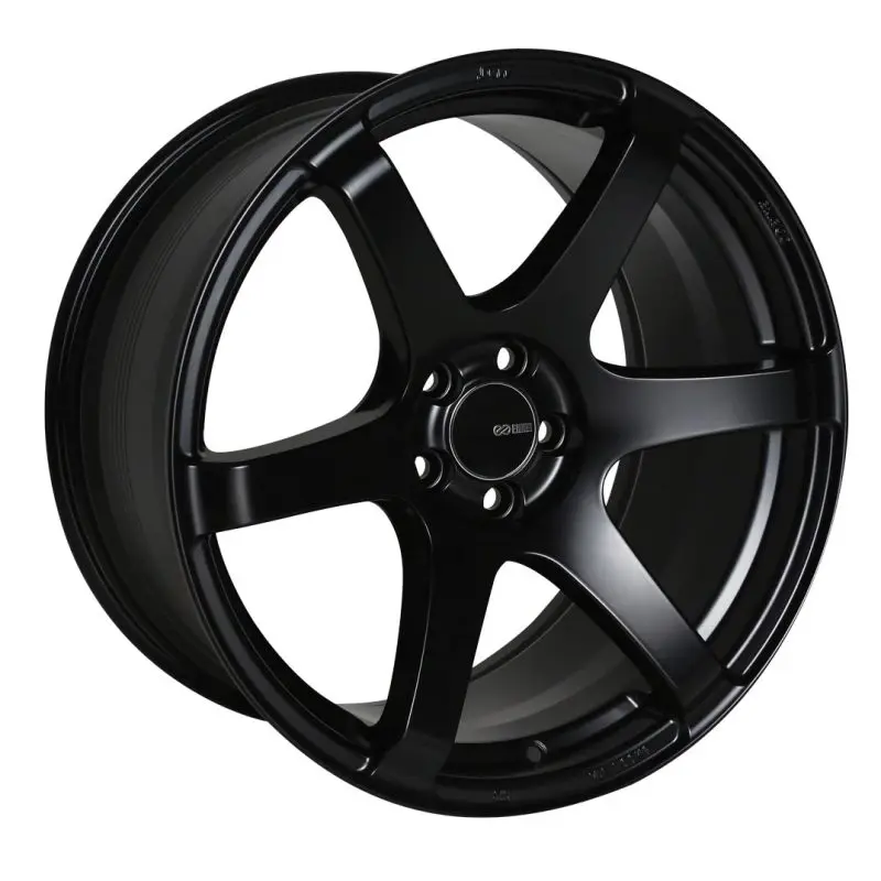 Enkei T6S 17x8 45mm Offset 5x100 Matte Black Wheel