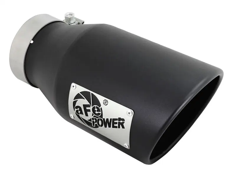 aFe Diesel Exhaust Tip Bolt On Black 4in Inlet 6in Outlet 12in