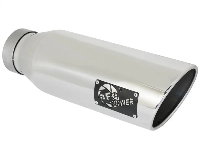 aFe MACH Force-XP 409 SS Exhaust Tip 4in Inlet 6in Outlet 18in Bolt-On Right