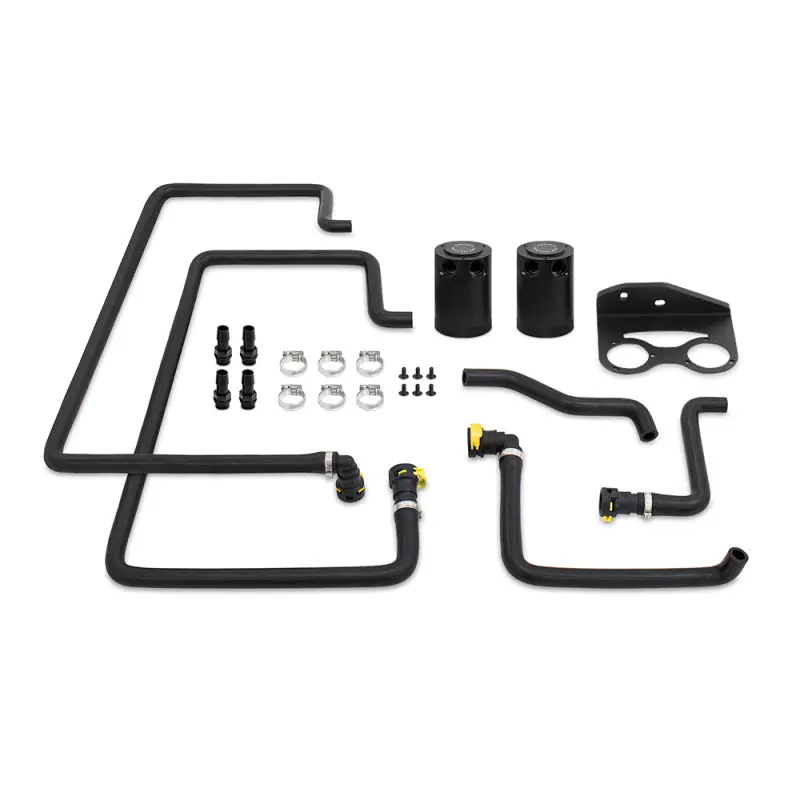 Mishimoto 18+ Ford F-150 2.7L EcoBoost Baffled Oil Catch Can Kit Clear Engine