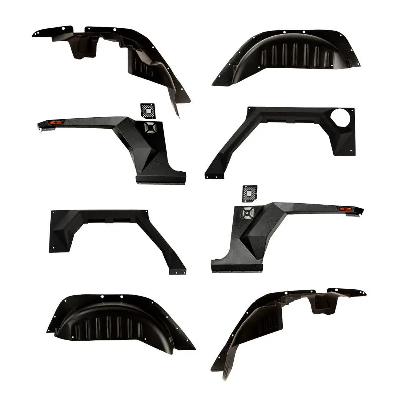 Rugged Ridge XHD Armor Fenders and Liner Kit 2007-2018 Jeep Wrangler JKU 4-Door