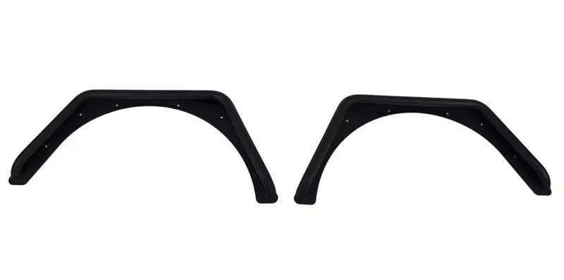 Fishbone Offroad 97-06 Jeep Wrangler TJ Black Textured Powdercoat Steel Tube Fenders Rear 3In Flare